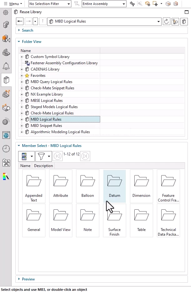 Showing the UI screen for setting up MBD logical rules for PMI