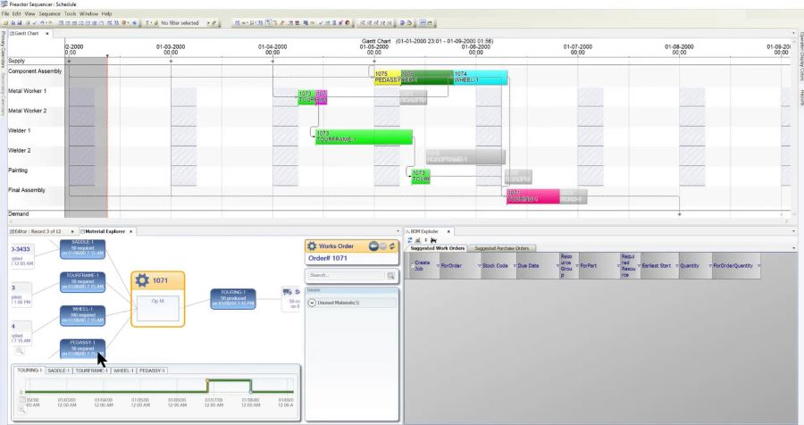 screenshot of Opcenter EPS software