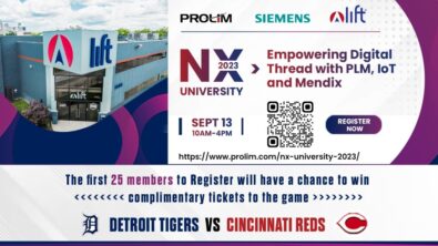 Banner for NX University event Sept. 13 at Detroit's LIFT facility.