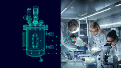 A representation of the digital twin. Customer success has become vital for partners to ensure customers accomplish their goals by navigating phases of engineering via the digital thread.