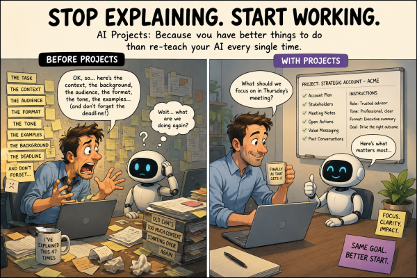 Stop starting from scratch: How AI projects improve everyday work