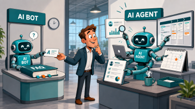AI bot vs AI agent: What’s the difference and which should sales teams use?