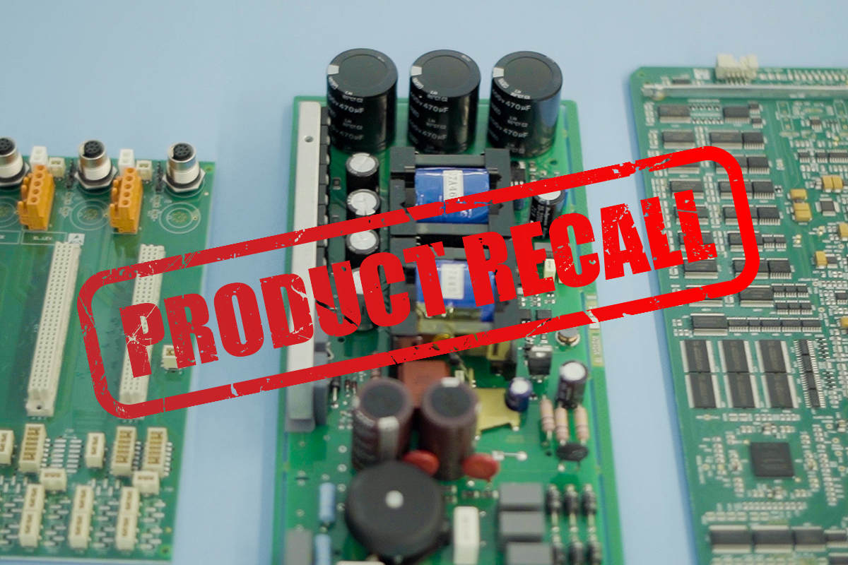 Product recalls electronics manufacturing