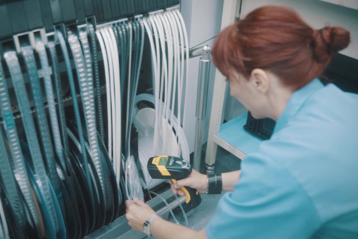 Materials on the electronics shop floor