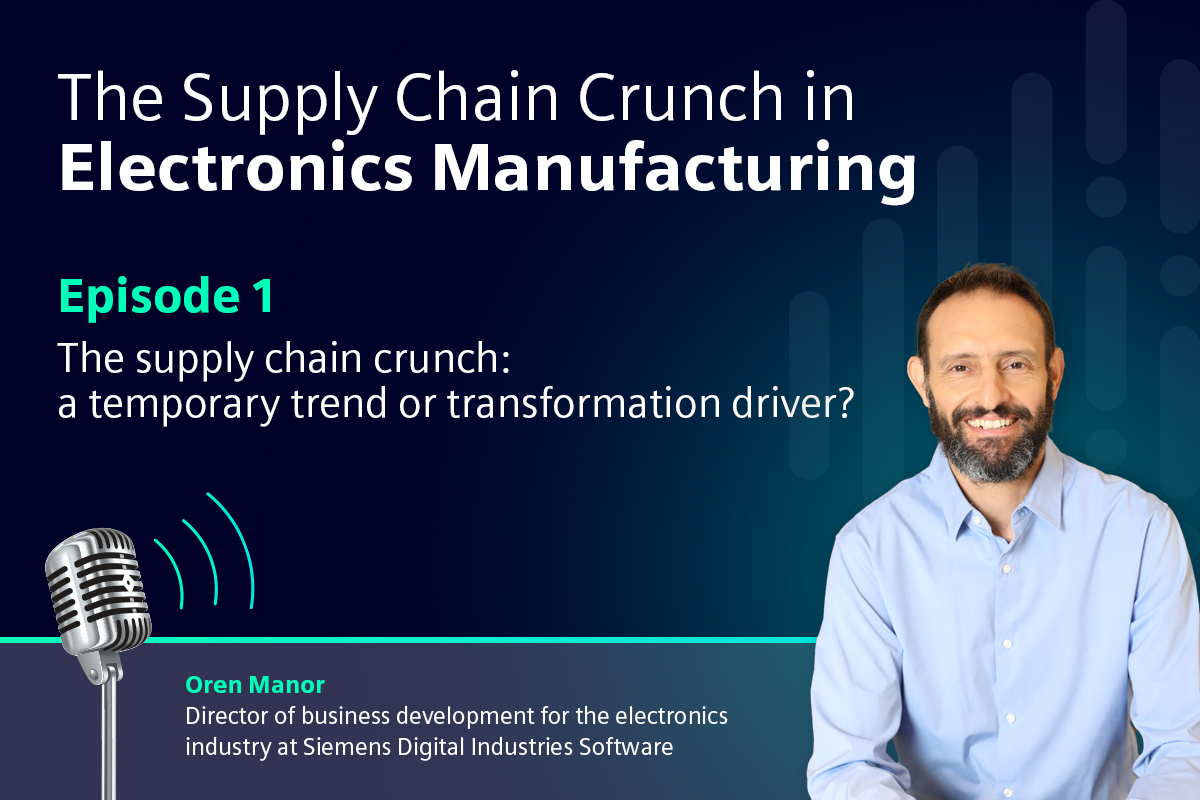 Supply chain crunch in electronics manufacturing podcast