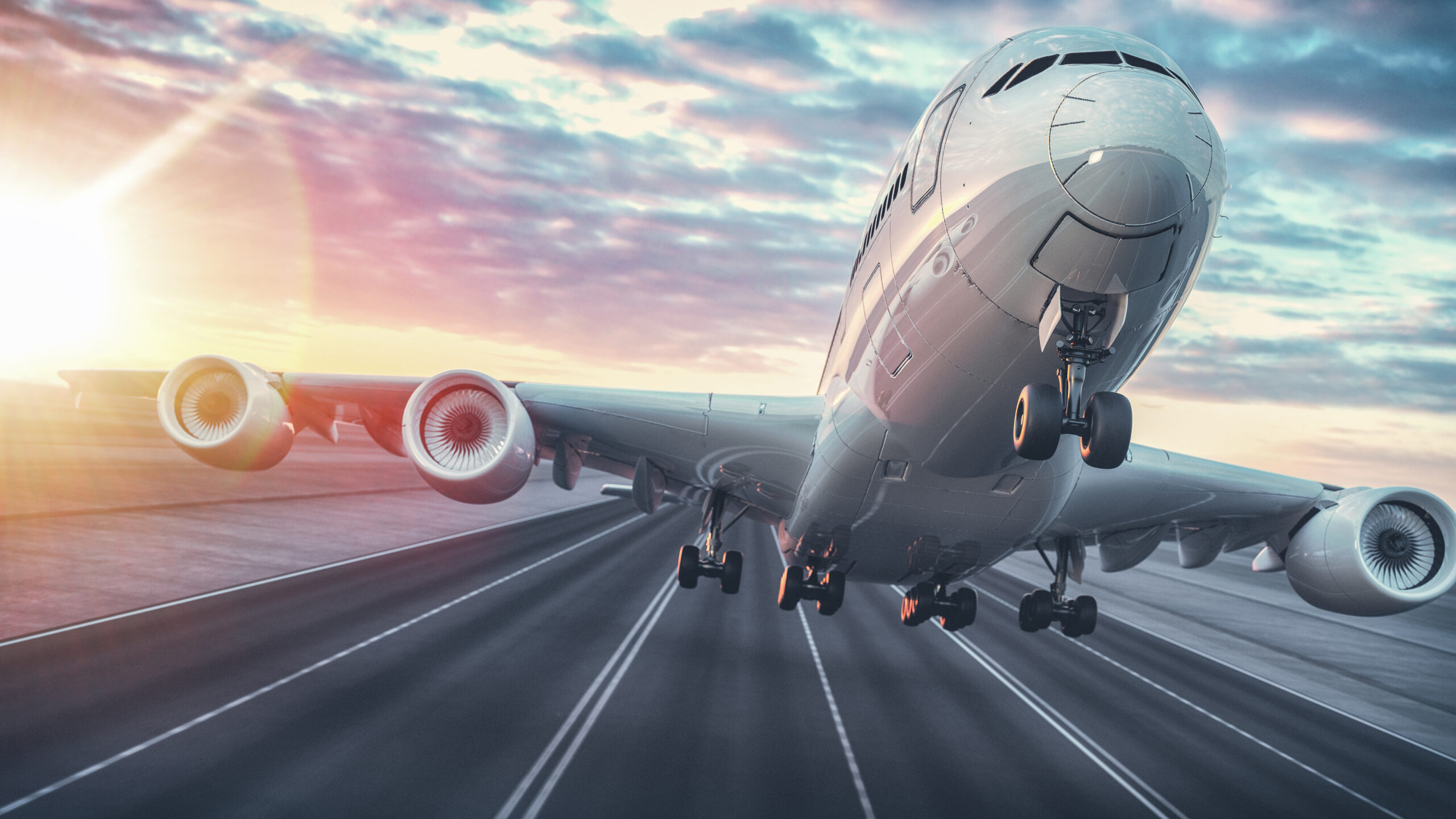 image of an aircraft taking off