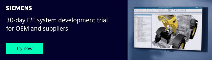30-day E/E system development trial for OEM and suppliers. Try now.