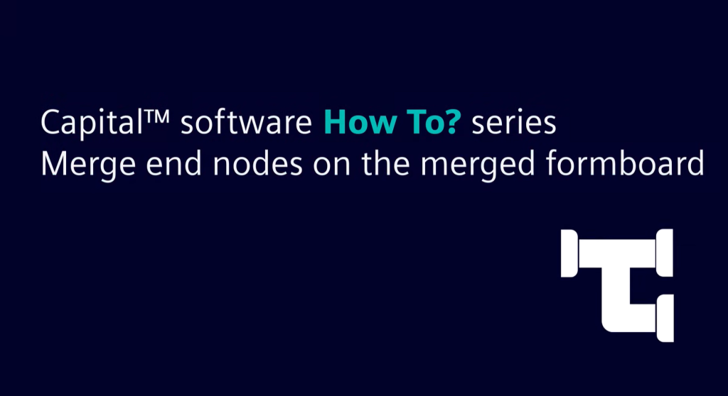 Merge end nodes on the merged formboard