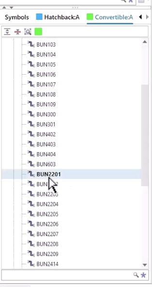 Navigate member design data in a tree view4