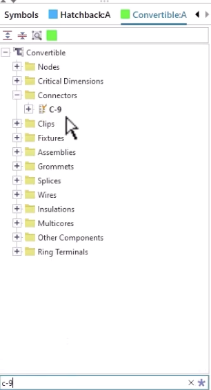 Navigate member design data in a tree view5