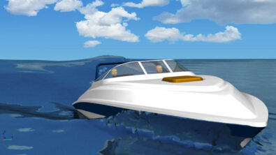 A rendering from a marine simulation
