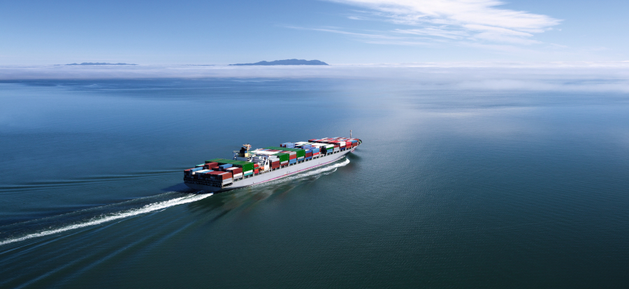 Container Ship, Wide Angle