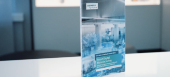 Photo of the new Smart Digital Manufacturing book from Siemens