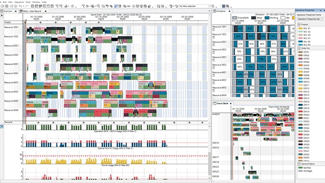 screen shot showing Opcenter Advanced Scheduling Free Trial