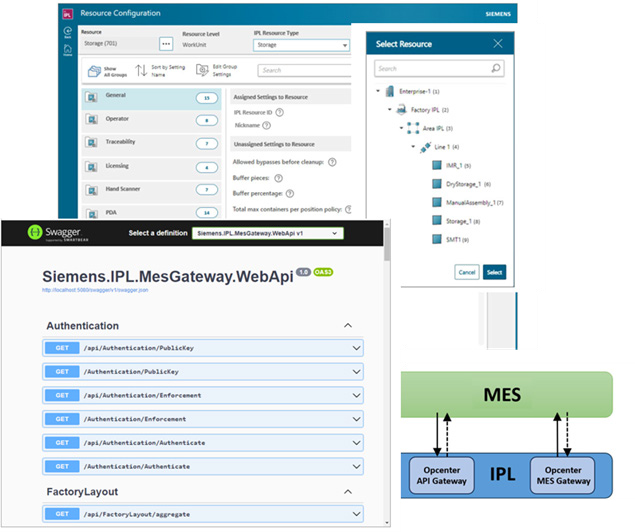 Image of the Opcenter IPL 2404 User Interface