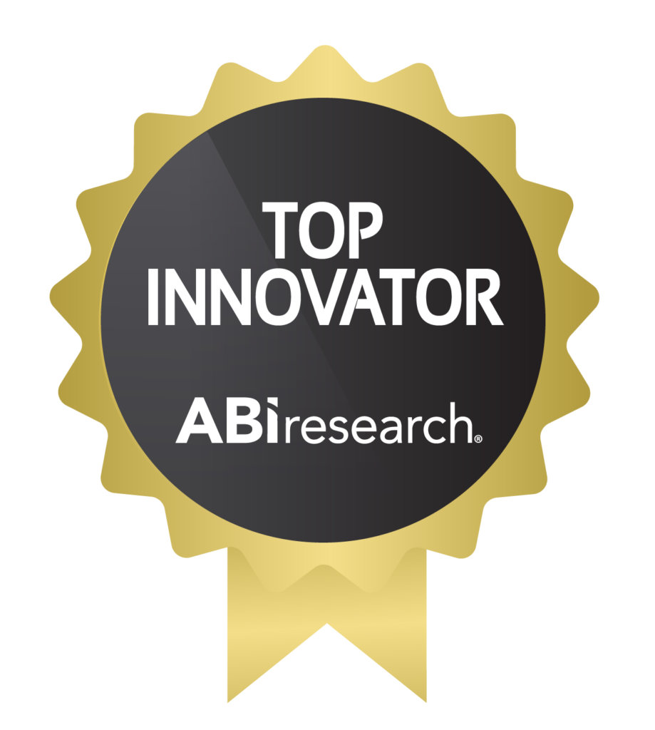 Image of the top innovator in discrete manufacturing award presented by ABI Research