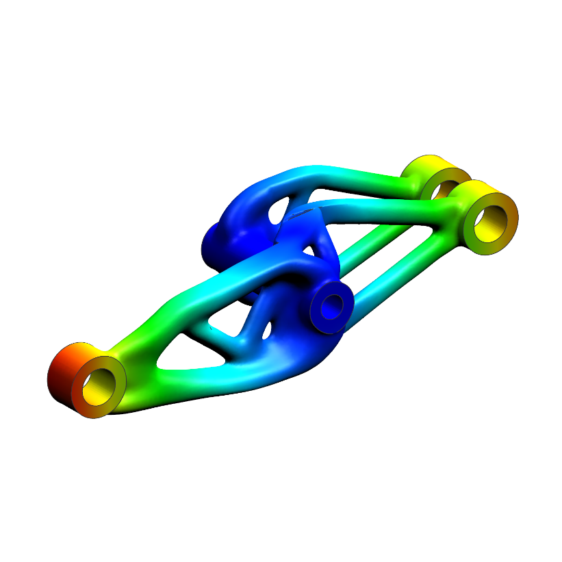 An optimized aerospace bracket