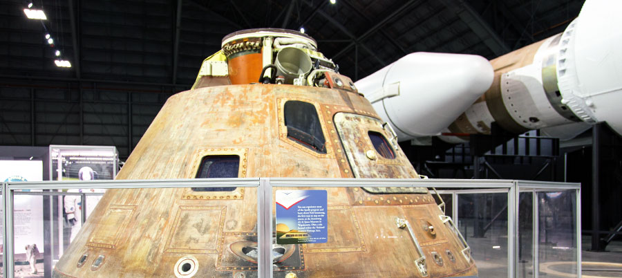 The Apollo 15 Command Module in the National Museum of the US Air Force