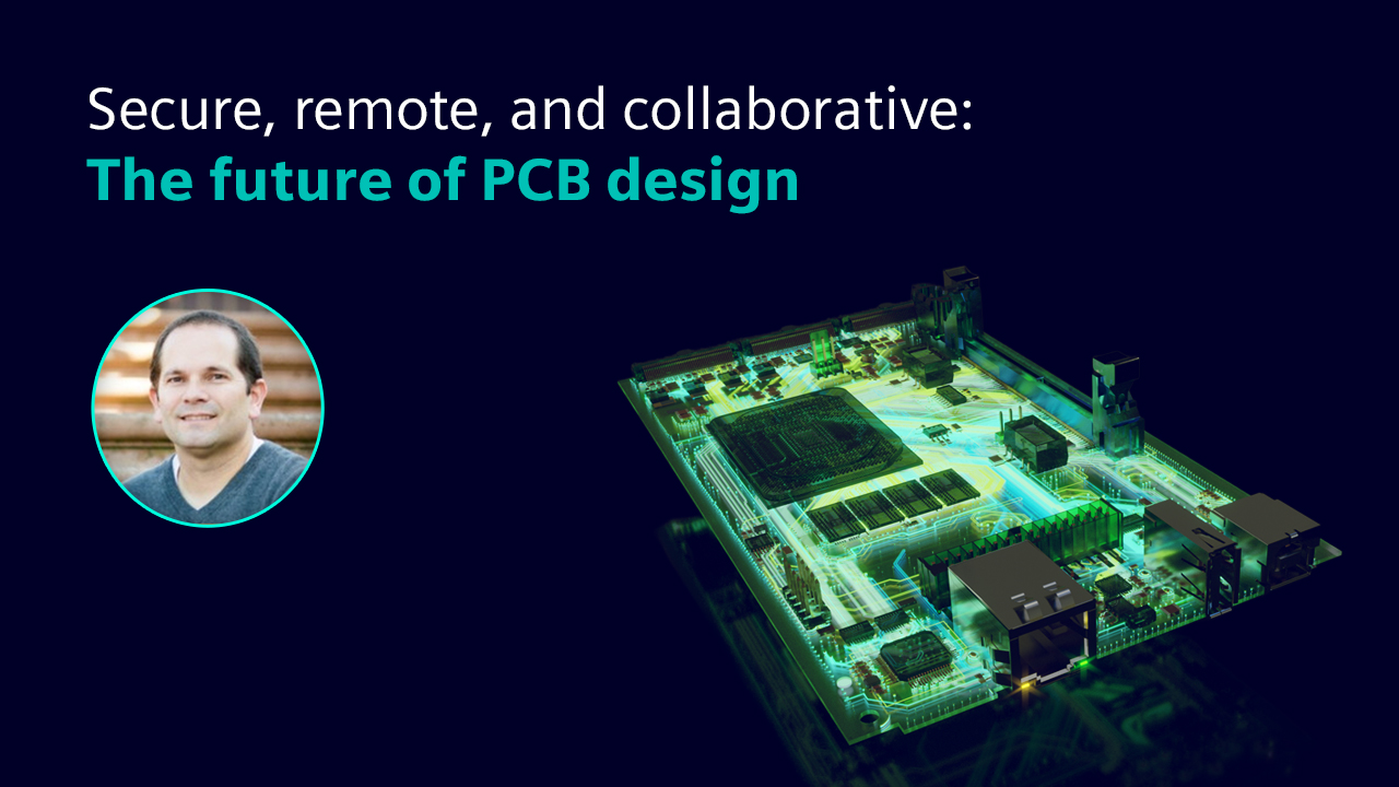 An image showing a stylized PCB and Paul Welch's headshot.