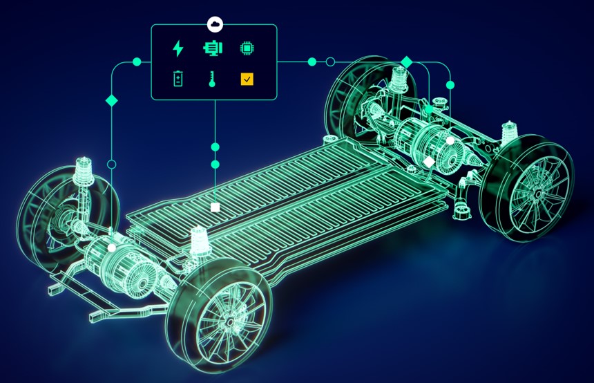 Illustration of an EV platform