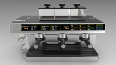 Advanced 3D design coffee machine
