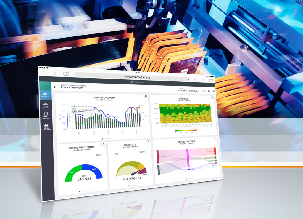 sustainable energy practices for energy efficiency- simatic dashboard