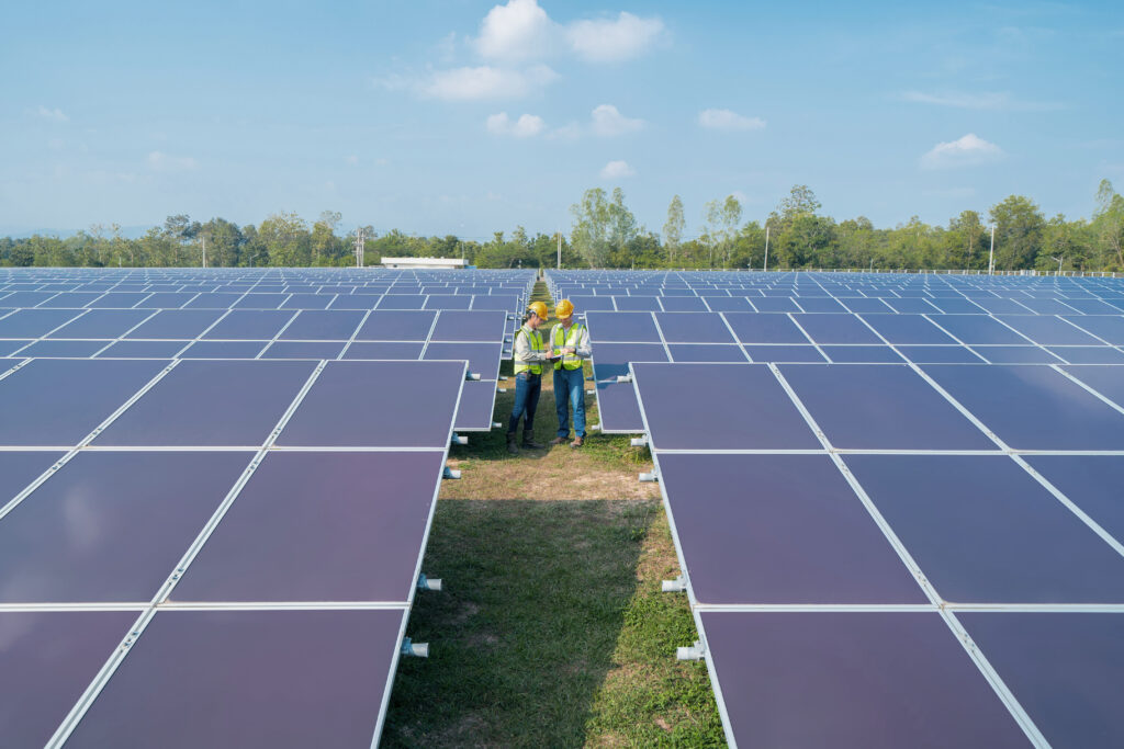 Solar farm as a clean energy capital asset