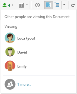 Collaborative Notification: Multiple users in the LiveDoc