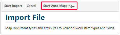 Start auto-mapping