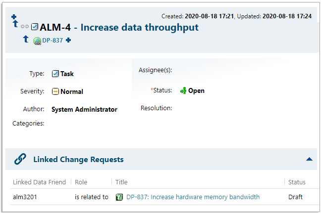 Display status from federated system