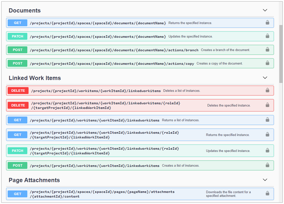 Polarion Swagger UI