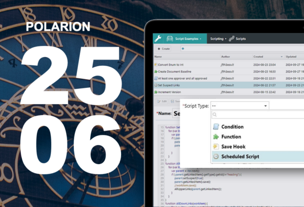 Polarion ALM 2506 – What’s New and Noteworthy