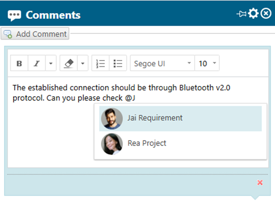 We upgraded all comments to Rich Text, so you can also use Rich Text formatting within your Work Item, Document, and Page comments.
