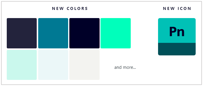 New color palette and Polarion product icon.