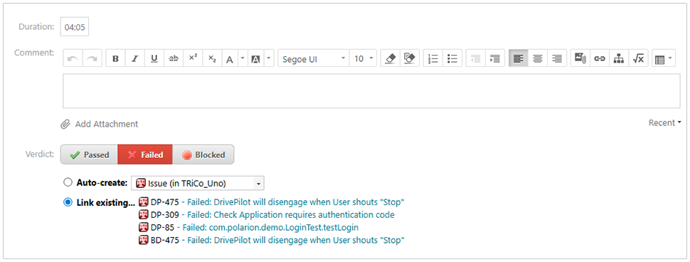 Link multiple defects