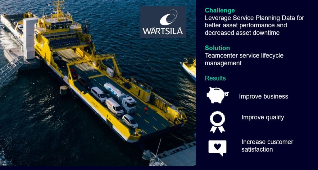 Wartsilla benefits from Teamcenter service lifecycle management
