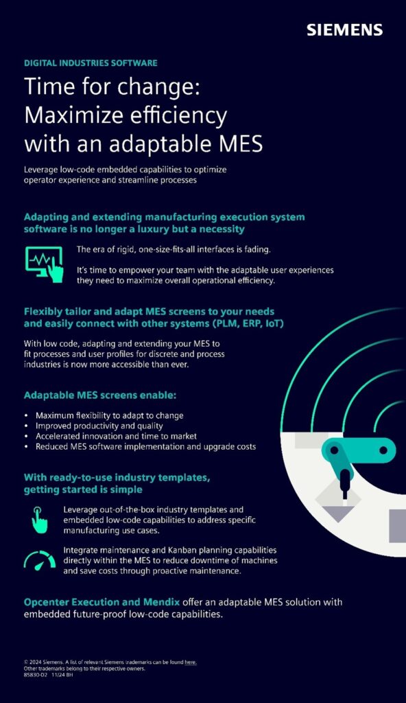 Siemens low-code embedded capabilities to adapt and extend a heavy equipment smart manufacturing solution