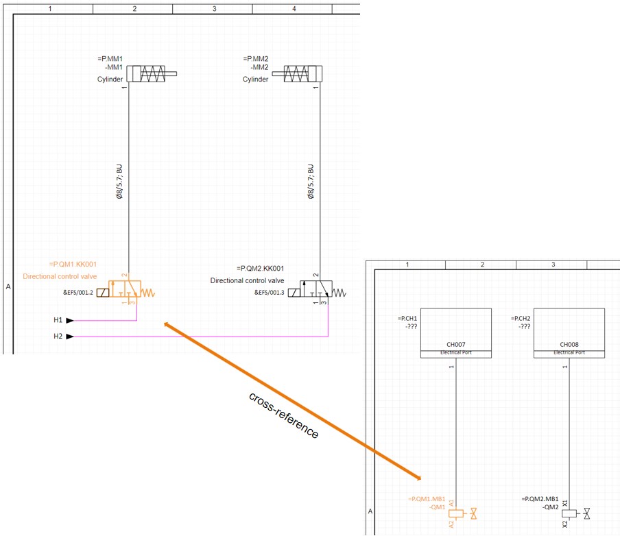 Create fluidic schematics