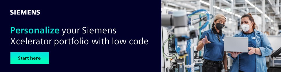 Extend your Siemens Xcelerator portfolio with Mendix low-code application development