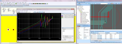 Increasing bypass impedance from larger stitching via spacings shown in HyperLynx PI; results of Vertical Reference Plane Change DRC from HyperLynx DRC.