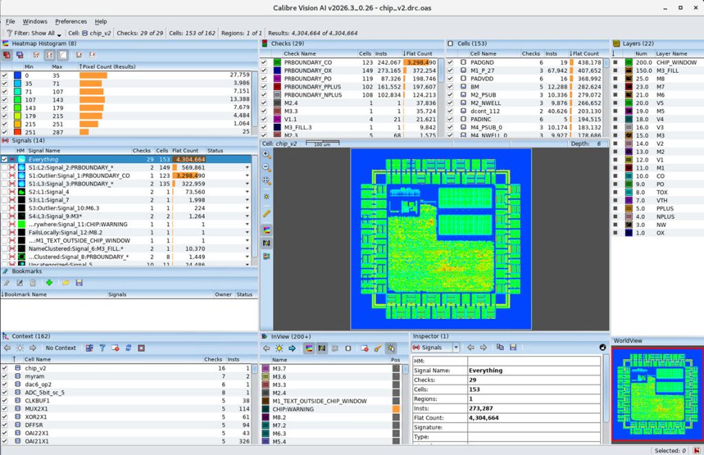 Screenshot of the Calibre Vision AI graphical user interface