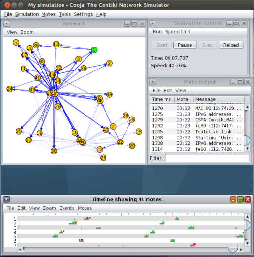 Contiki OS – Wireless Sensor Node Simulator