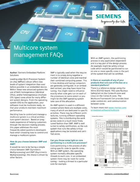 Embedded multicore FAQ white paper