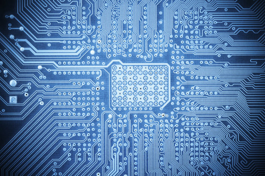 blue computer circuit board image - iStock
