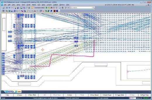 select netlines and draw route path