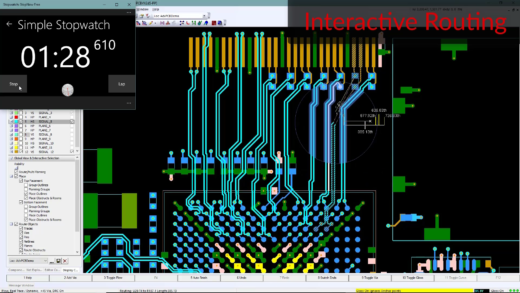 Nets routed using guided interactive routing