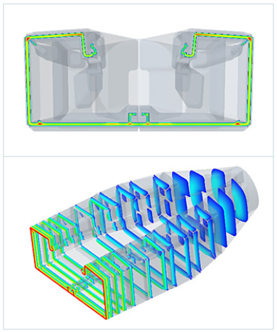 Extrusion tool design at Hager Group.