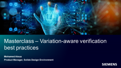 Masterclass – SPICE-accurate variation-aware verification best practices with Solido AI technologies
