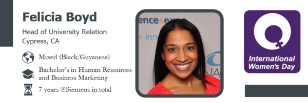 International Woman’s Day – Felicia Boyd