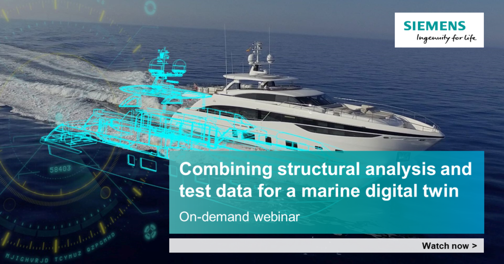 webinar combining structural analysis and test data for a marine digital twin